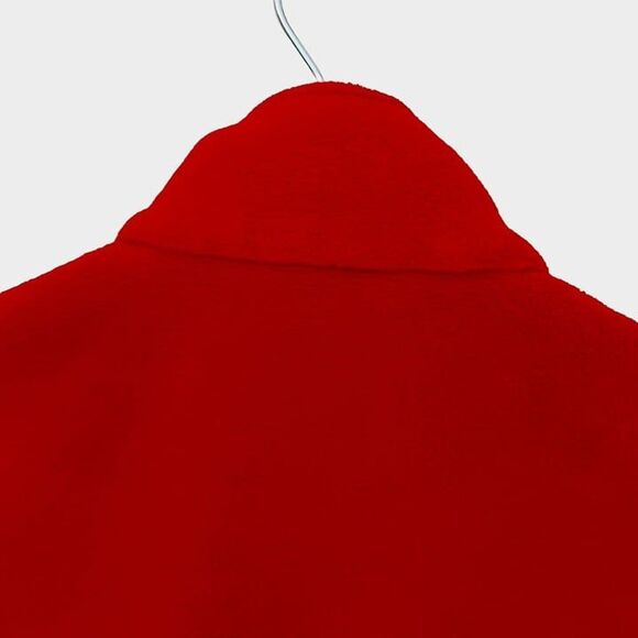 Woolrich Fleece Vest Womens Small Red Full Zip High Neck Lightweight Cozy Warm - Picture 8 of 10